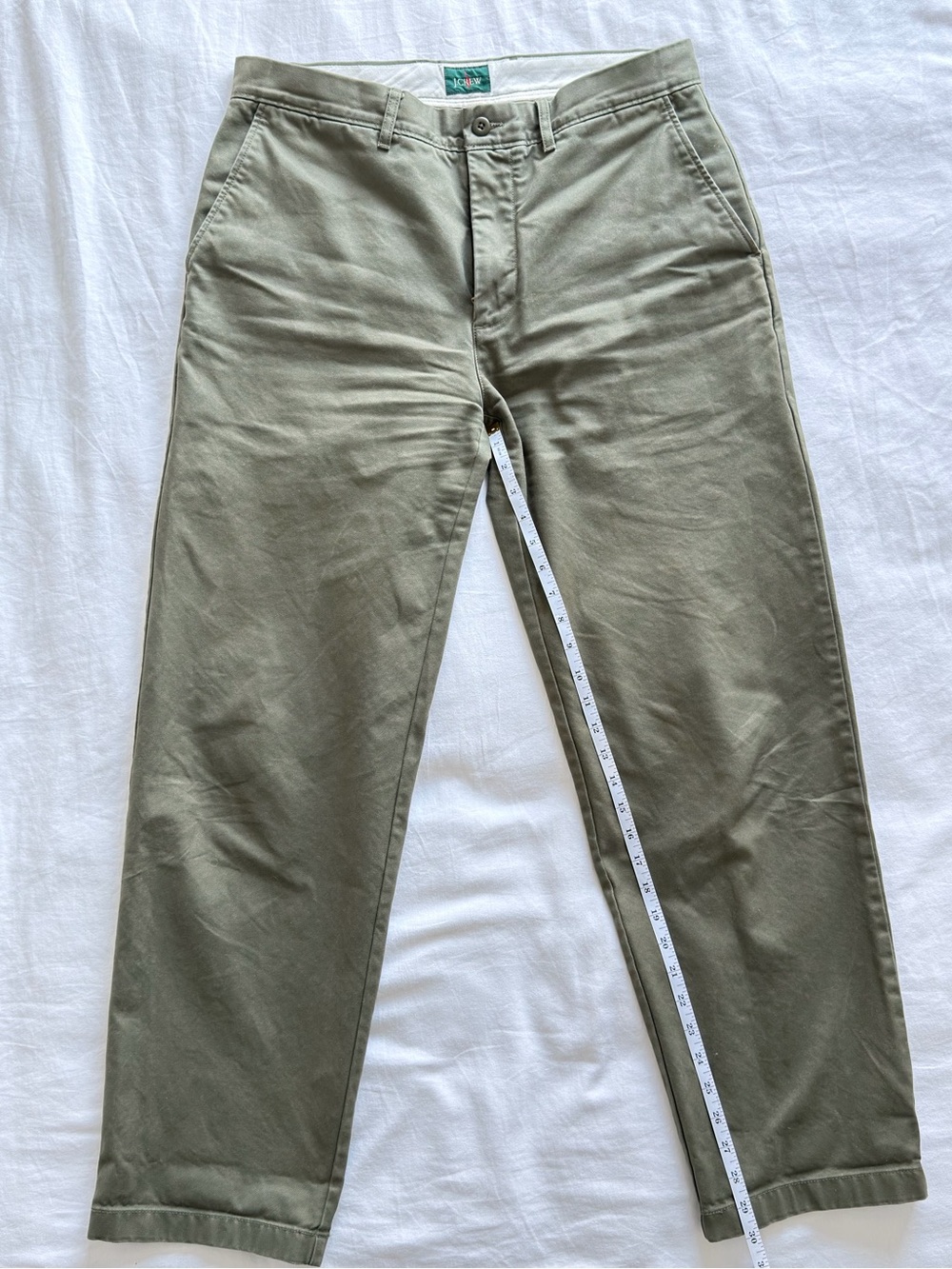 Men's Olive Green Classic Chino Pants